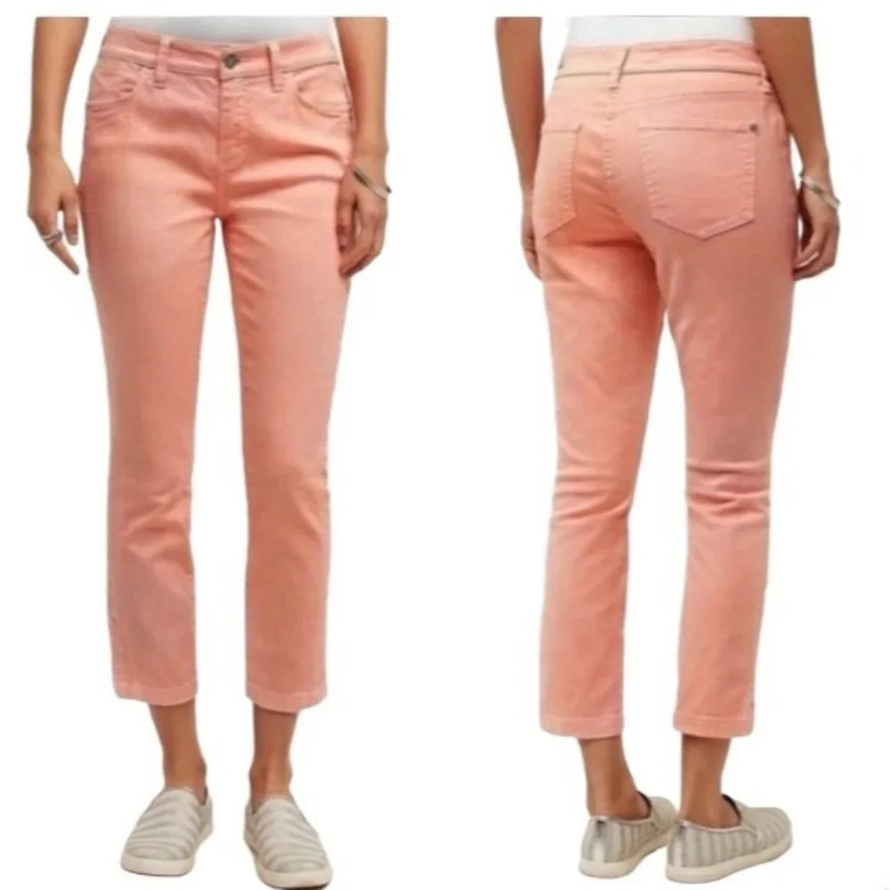 ANTHROPOLOGIE PILCRO and the Letterpress Peach Jeans Size 28 - Picture 6 of 11